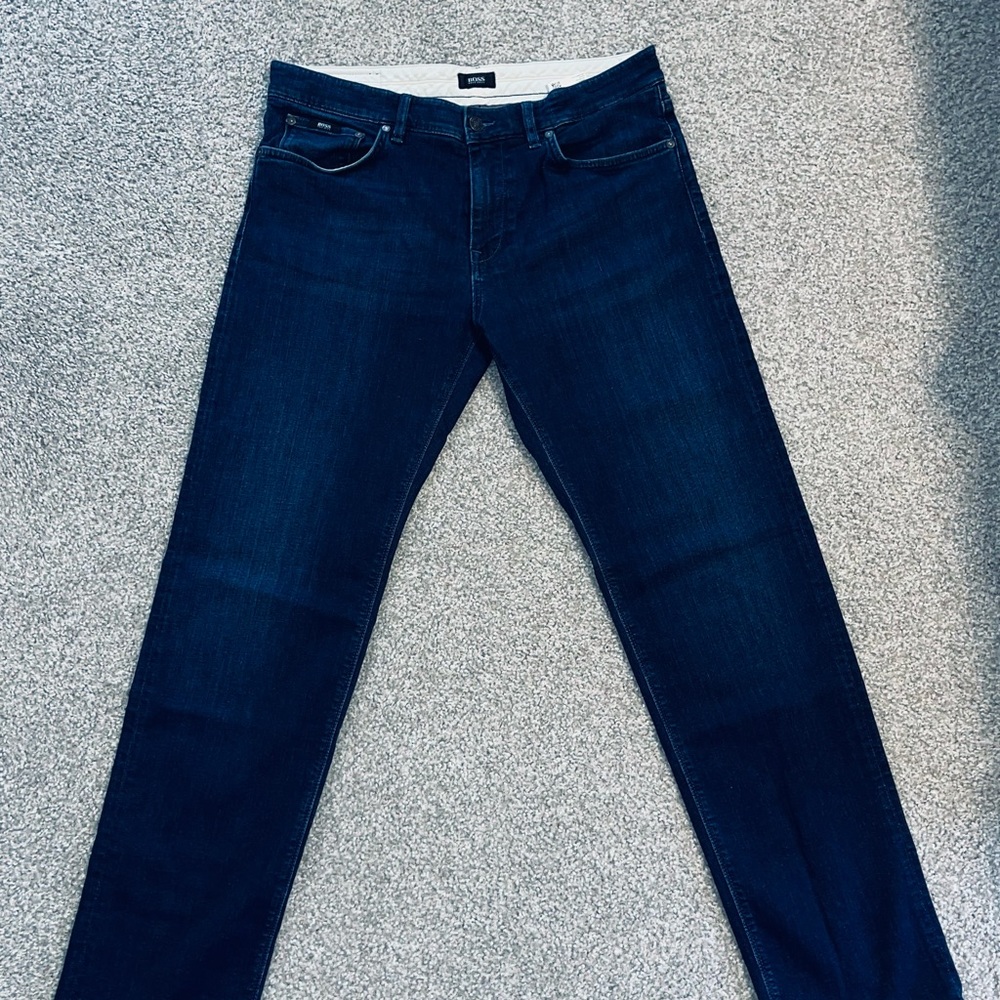 HUGO BOSS Men Maine Regular Stretch Candiani Fine Italian Denim Jean 32x32